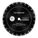 Disco Diamantado Eco Asphalt 14" para Corte en Asfalto y Concreto Fresco - Lion Diamond