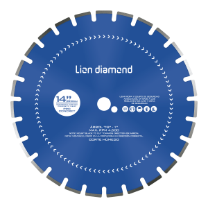 Disco Diamantado ProConcret 14″ para Corte de Concreto – Lion Diamond