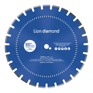 Disco Diamantado ProConcret 18" para Corte de Concreto - Lion Diamond